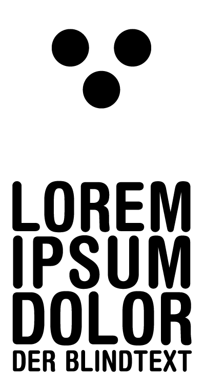 Logo: LOREM IPSUM DOLOR. Der Blindtext.